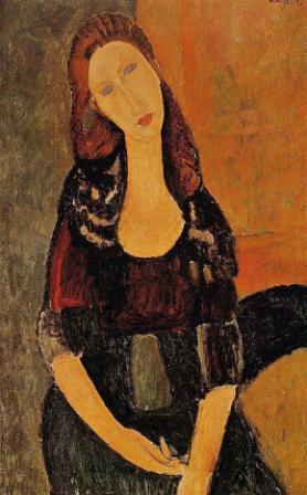 Amedeo Modigliani - Portrait of Jeanne Hebuterne (1917)